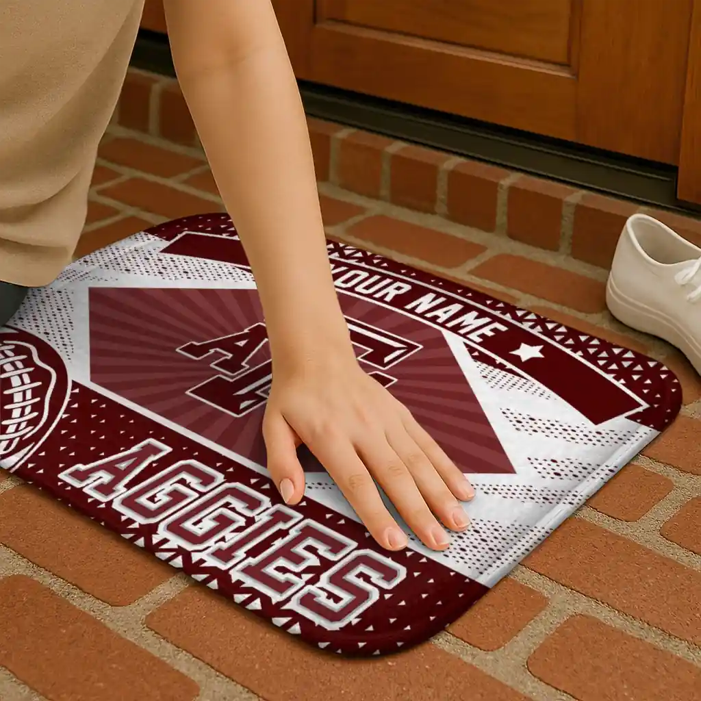 customized-texas-am-aggies-football-crest-maroon-black-doormat-premium-grade.webp