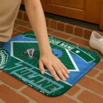 customized-tulane-green-wave-football-crest-green-black-doormat-best-selling.webp