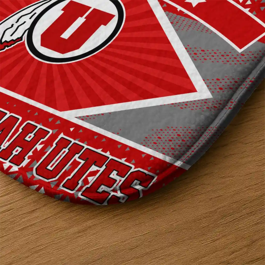 customized-utah-utes-football-crest-red-black-doormat-latest-model.webp