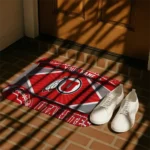 customized-utah-utes-football-crest-red-black-doormat-best-selling.webp