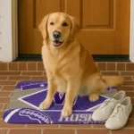 customized-washington-huskies-football-crest-purple-black-doormat-best-selling.webp