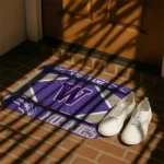 customized-washington-huskies-football-crest-purple-black-doormat-best-selling.webp