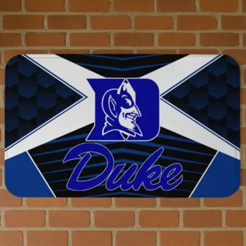 Duke Blue Devils Techno Camo Blue Black Doormat