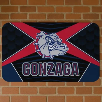 Gonzaga Bulldogs Techno Camo Blue Black Doormat
