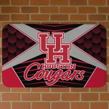 Houston Cougars Techno Camo Red Black Doormat