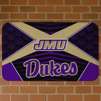 James Madison Dukes Techno Camo Purple Black Doormat