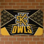 Kennesaw State Owls Techno Camo Gold Black Doormat