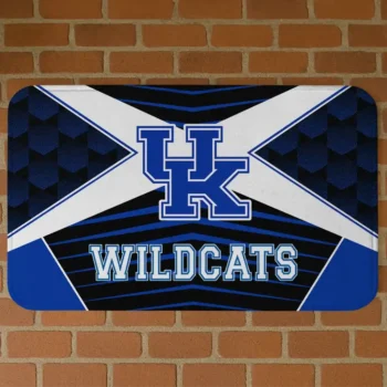 Kentucky Wildcats Techno Camo Blue Black Doormat