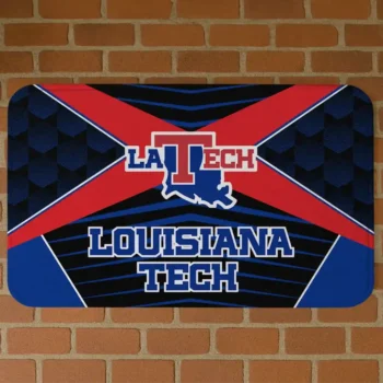 LA Tech Techno Camo Blue Black Doormat