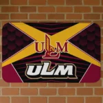 Louisiana-Monroe Warhawks Techno Camo Red Black Doormat