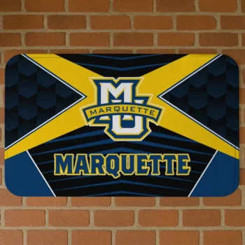Marquette Golden Eagles Techno Camo Blue Black Doormat