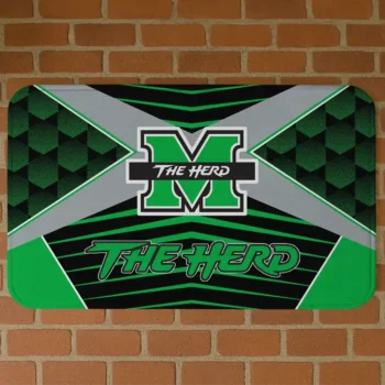 Marshall Thundering Herd Techno Camo Green Black Doormat