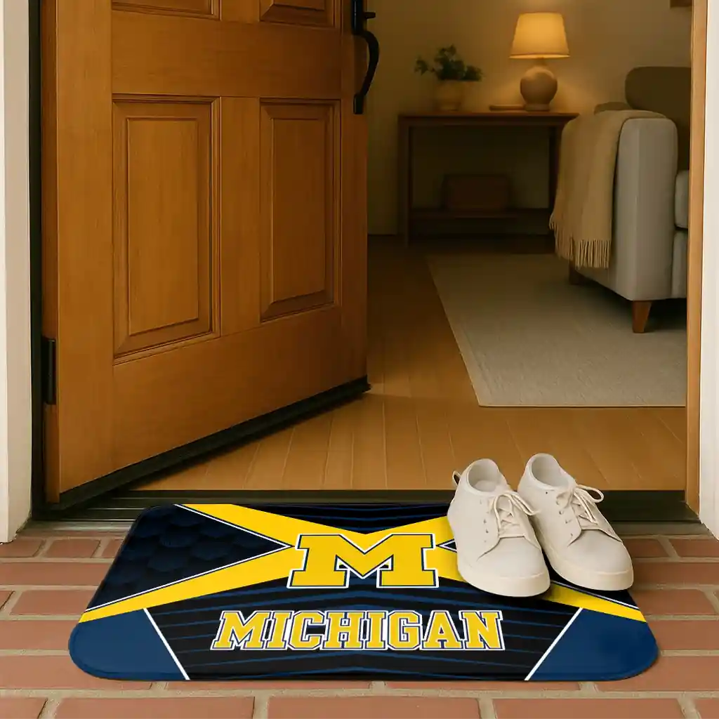 michigan-wolverines-techno-camo-blue-black-doormat-fashion-forward.webp