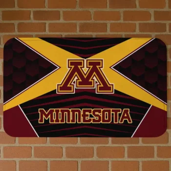 Minnesota Golden Gophers Techno Camo Maroon Black Doormat