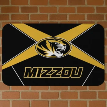 Missouri Tigers Techno Camo Black Doormat