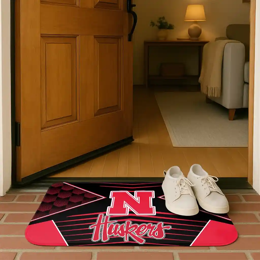 nebraska-cornhuskers-techno-camo-red-black-doormat-fashion-forward.webp