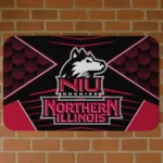 Northern Illinois Huskies Techno Camo Red Black Doormat