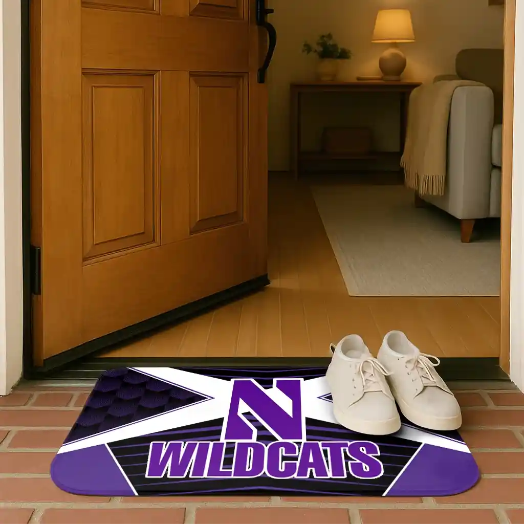 northwestern-wildcats-techno-camo-purple-black-doormat-fashion-forward.webp