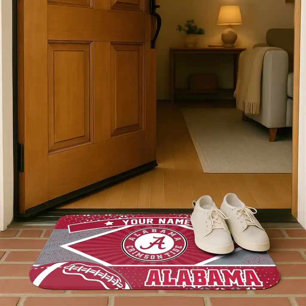 personalized-alabama-crimson-tide-football-crest-crimson-black-doormat-fashion-forward.webp