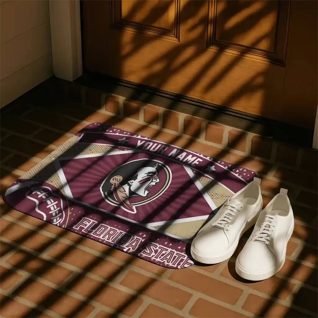 personalized-florida-state-seminoles-football-crest-garnet-black-doormat-trendy.webp