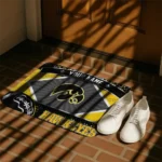 personalized-iowa-hawkeyes-football-crest-black-doormat-best-selling.webp