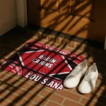 personalized-louisiana-ragin-cajuns-football-crest-red-black-doormat-best-selling.webp