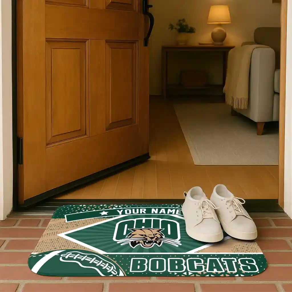 personalized-ohio-bobcats-football-crest-green-black-doormat-fashion-forward.webp