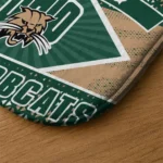 personalized-ohio-bobcats-football-crest-green-black-doormat-best-selling.webp