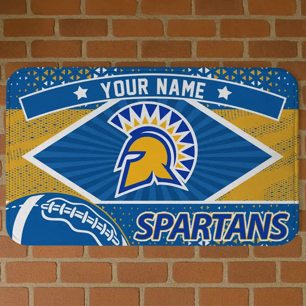 personalized-san-jose-state-spartans-football-crest-blue-black-doormat-best-selling.webp personalized san jose state spartans football crest blue black doormat best selling