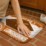 personalized-texas-longhorns-football-crest-orange-black-doormat-best-selling.webp