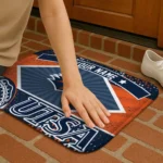 personalized-utsa-roadrunners-football-crest-orange-black-doormat-best-selling.webp