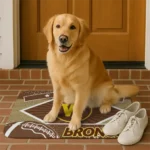 personalized-western-michigan-broncos-football-crest-brown-black-doormat-best-selling.webp