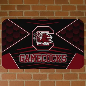 South Carolina Gamecocks Techno Camo Garnet Black Doormat
