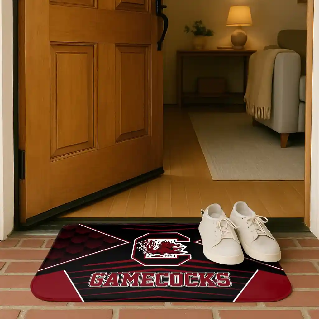 south-carolina-gamecocks-techno-camo-garnet-black-doormat-fashion-forward.webp
