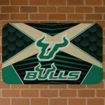 South Florida Bulls Techno Camo Green Black Doormat