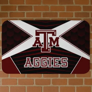 Texas A&M Aggies Techno Camo Maroon Black Doormat