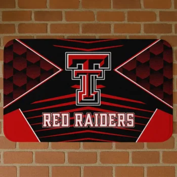 Texas Tech Red Raiders Techno Camo Red Black Doormat