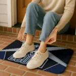 uconn-huskies-techno-camo-blue-black-doormat-best-selling.webp