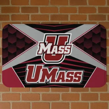 UMass Minutemen Techno Camo Red Black Doormat