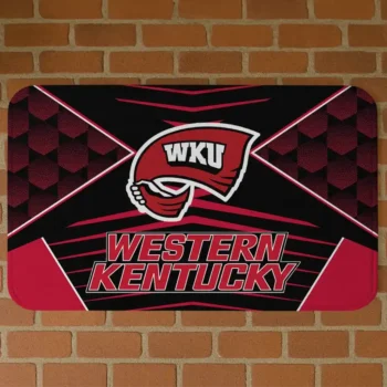 Western Kentucky Hilltoppers Techno Camo Red Black Doormat