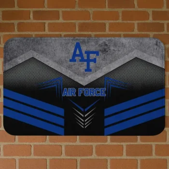 Air Force Falcons Chevron Points Blue Black Doormat