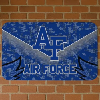 Air Force Falcons Layered Lines Blue Doormat