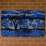 Air Force Falcons Palm Silhouette Blue Black Doormat