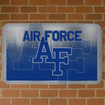 Air Force Falcons Pixel Blur Blue Doormat
