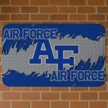 Air Force Falcons Plate Rip Blue Doormat