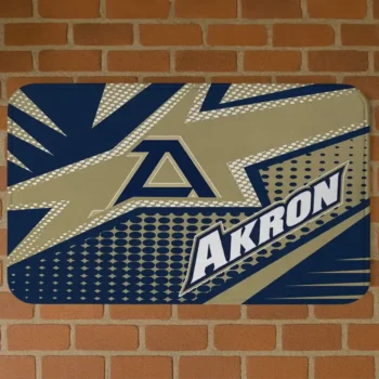 Akron Zips Sharp Flash Blue Doormat