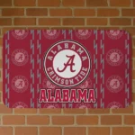 Alabama Crimson Tide Bolt Row Crimson Doormat