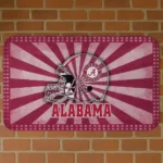 Alabama Crimson Tide Helmet Centerpiece Crimson Doormat