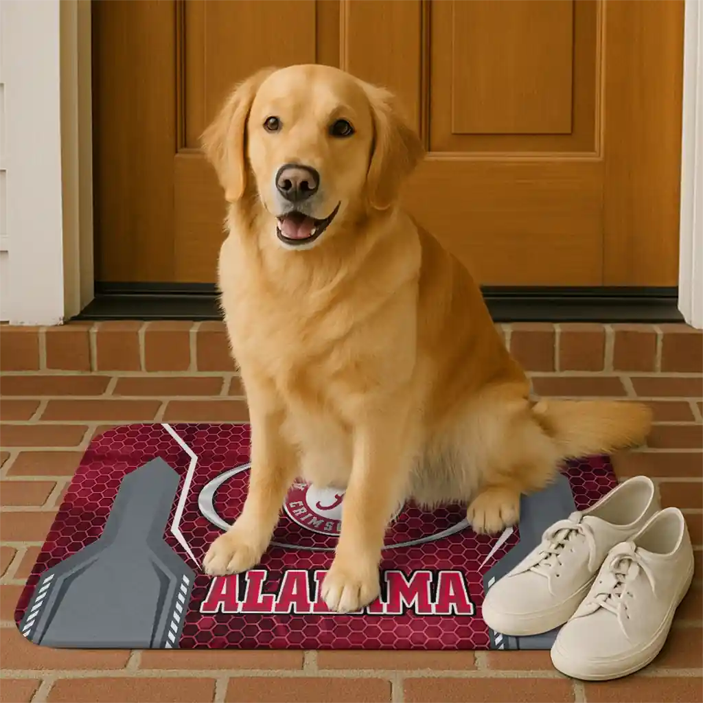 alabama-crimson-tide-hexagon-oval-crimson-doormat-high-quality.webp