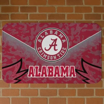Alabama Crimson Tide Layered Lines Crimson Doormat